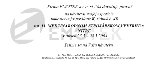 Megh�v�s a MSV Nitra ki�lit�sra 2004
