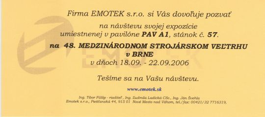 Pozv�nka na MSV Brno 2006